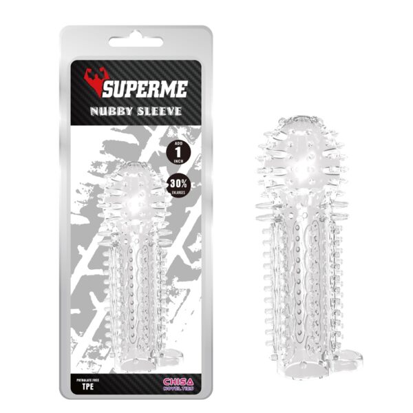 Nubby Sleeve Clear