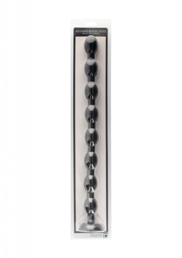 Ass Snake Beaded Dildo   48 cm   Black