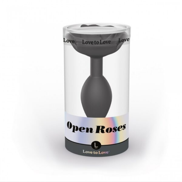 OPEN ROSES L SIZE   BLACK ONYX