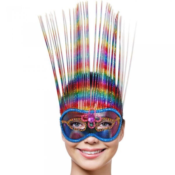 Maska Venetian Mask Rainbow Deluxe
