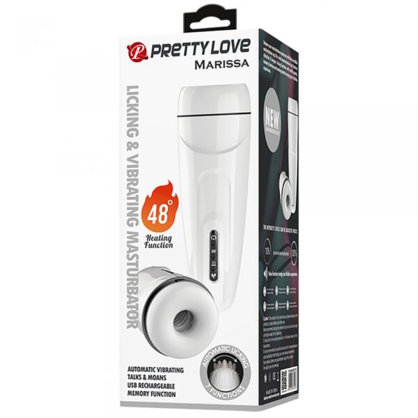 PRETTY LOVE   MARISSA, 12 vibration functions Heating temperature up to 48? Sex talk Memory function 7 licking modes