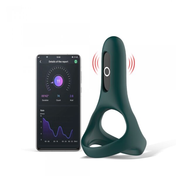 Magic Motion   Rise Smart Wearable Cockring Green