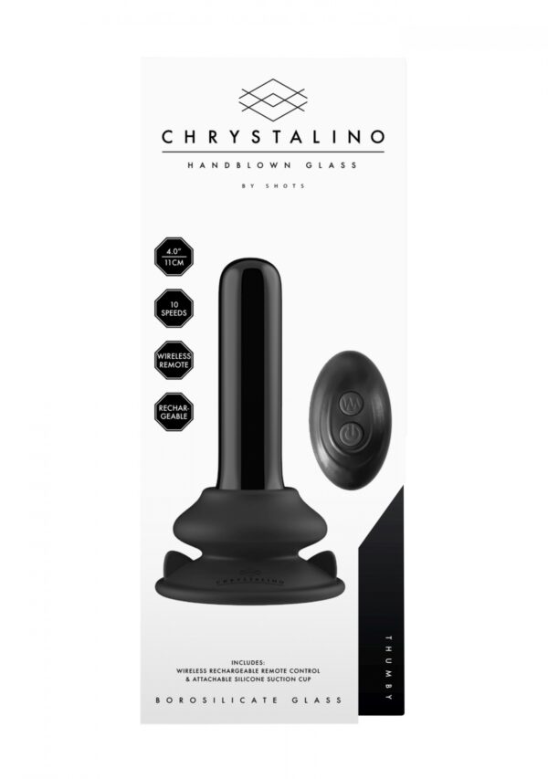 Thumby   With Suction Cup and Remote   10 Speed   Black