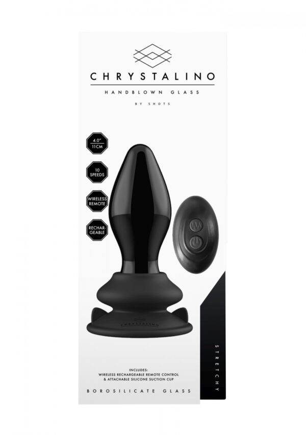 Stretchy   With Suction Cup and Remote   10 Speed   Black