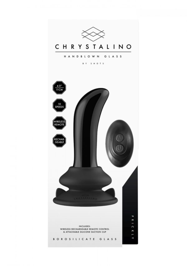 Prickly   With Suction Cup and Remote   10 Speed   Black