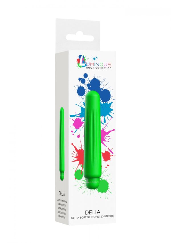 Delia   ABS Bullet With Sleeve   10 Speeds   Green
