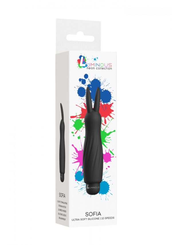 Sofia   ABS Bullet With Sleeve   10 Speeds   Black