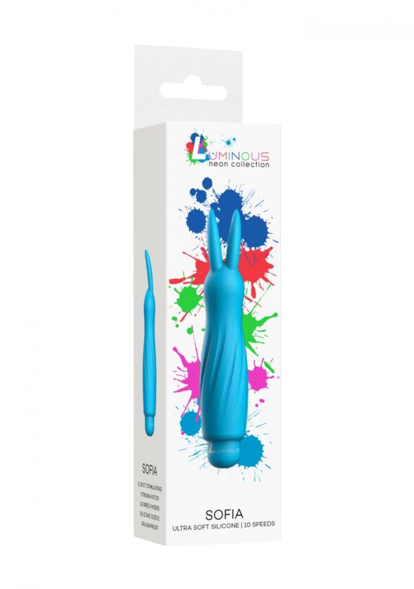 Sofia   ABS Bullet With Sleeve   10 Speeds   Turqiose
