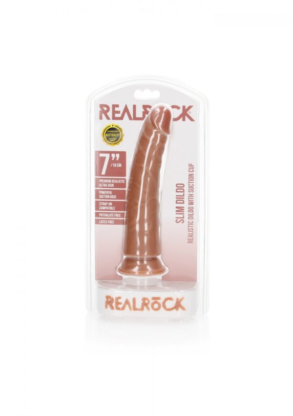 Slim Realistic Dildo with Suction Cup   7/ 18 cm