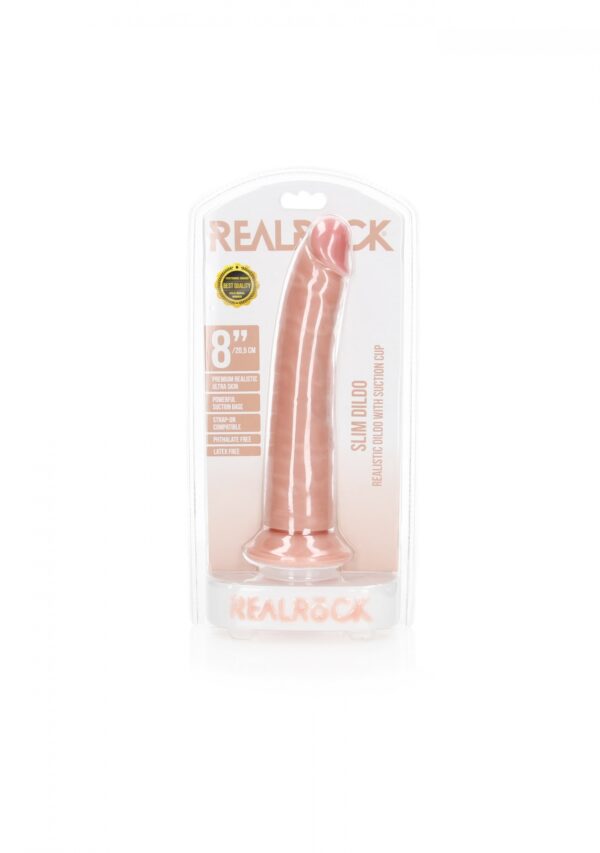 Slim Realistic Dildo with Suction Cup   8/ 20,5 cm
