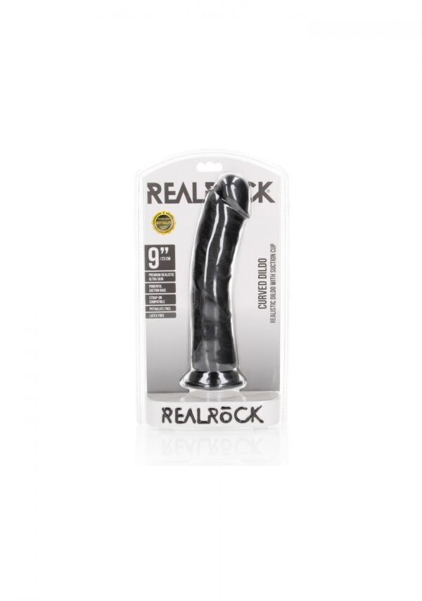 Curved Realistic Dildo with Suction Cup   9/ 23 cm