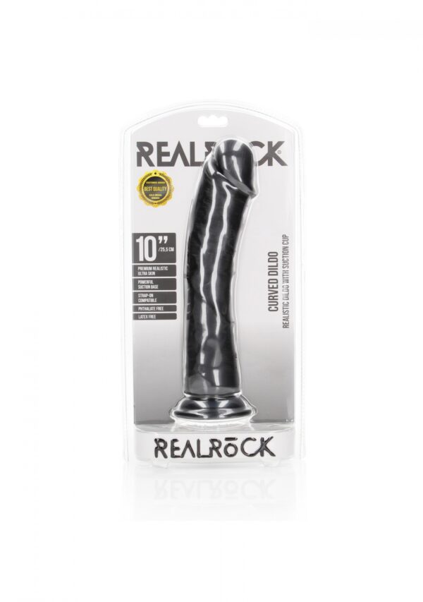 Curved Realistic Dildo with Suction Cup   10/ 25,5 cm