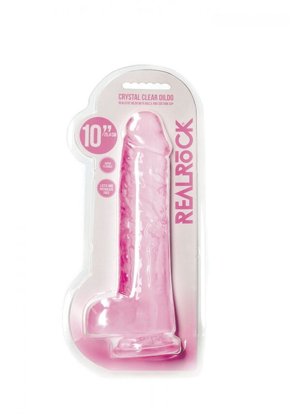 Realistic Dildo with Balls   10/ 25,4 cm