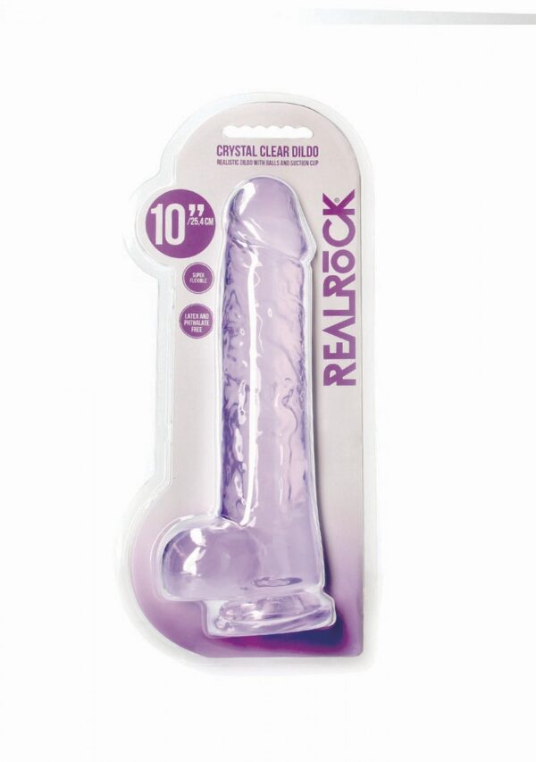 Realistic Dildo with Balls   10/ 25,4 cm