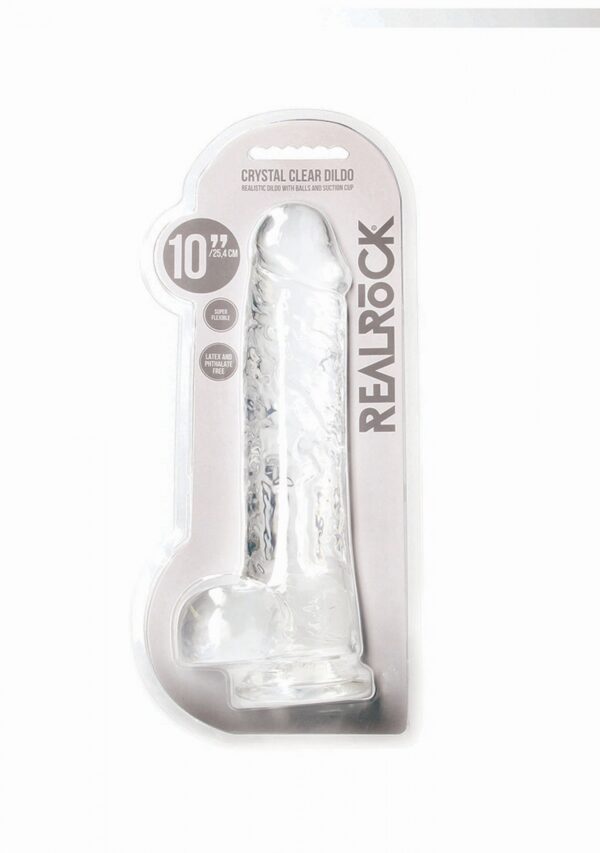 Realistic Dildo with Balls   10/ 25,4 cm