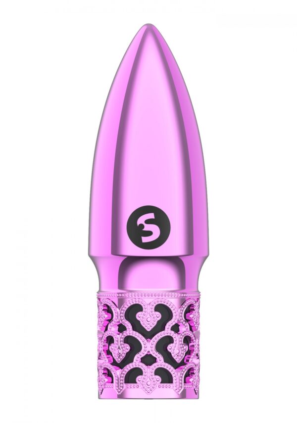 Glitter   Rechargeable ABS Bullet   Pink