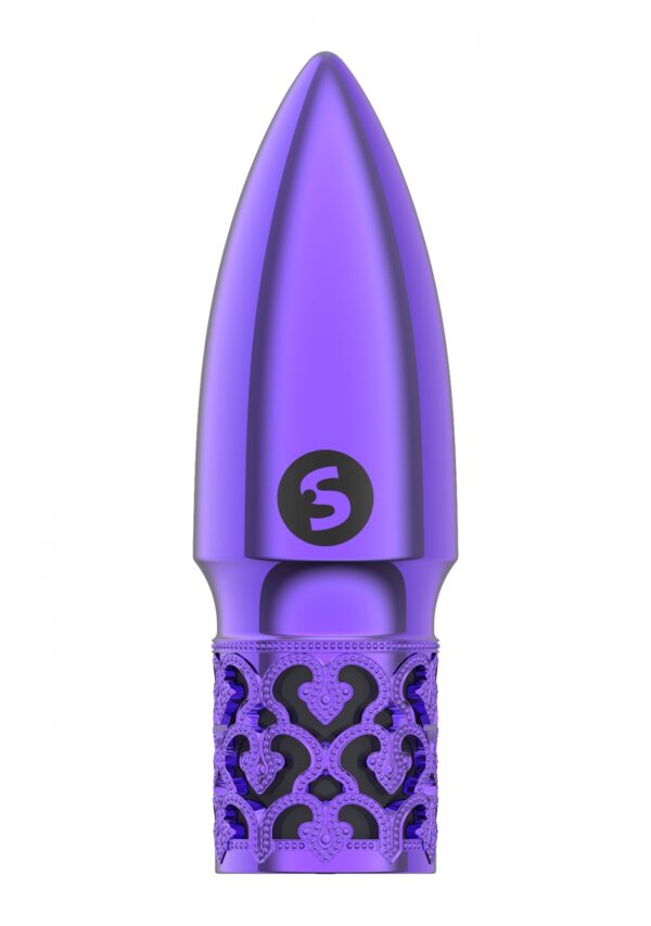 Glitter   Rechargeable ABS Bullet   Purple
