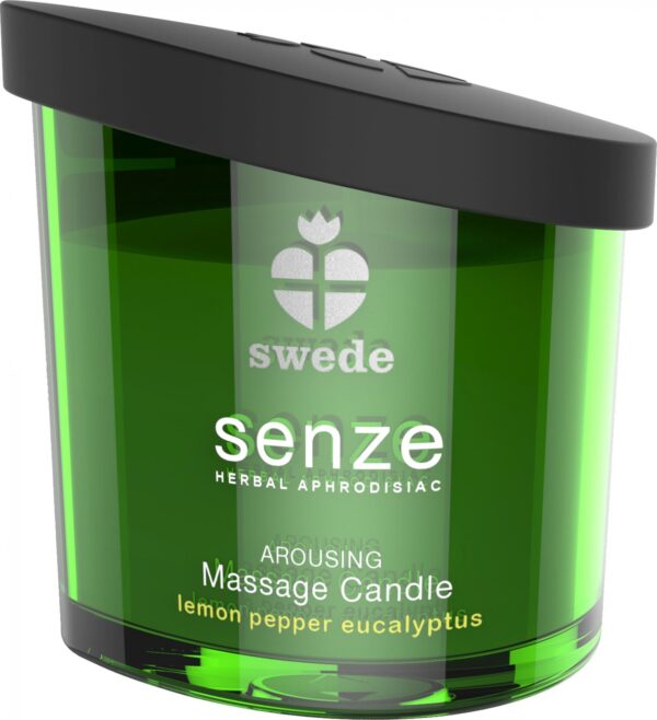 Swede   Senze Arousing Massage Candle Lemon Pepper Eucalyptus