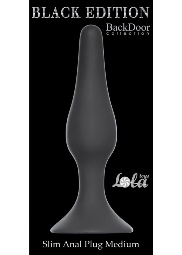 Plug Slim Anal Plug Medium Black