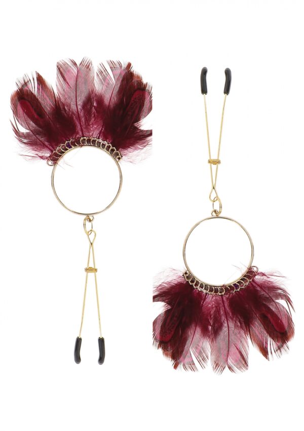 Tweezers With Feathers Gold