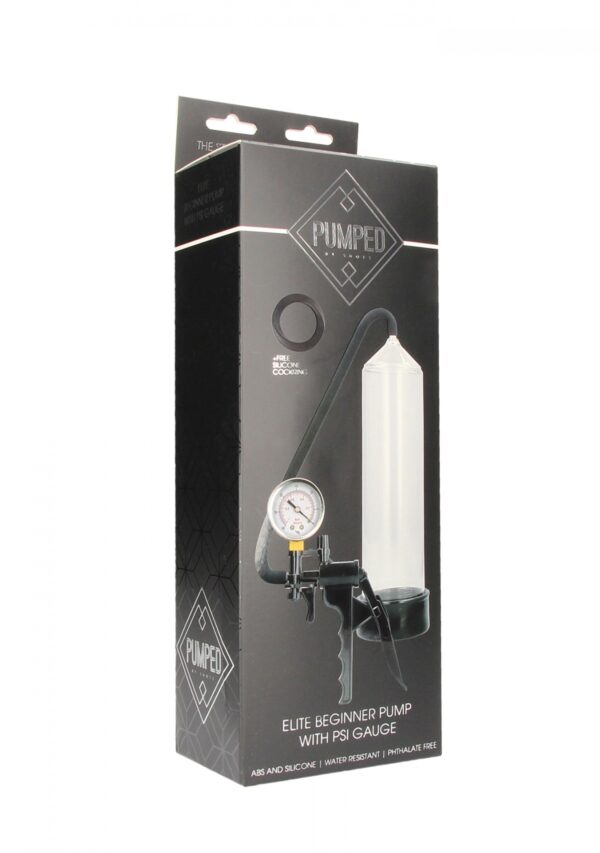 Elite Beginner Pump With PSI Gauge   Transparent