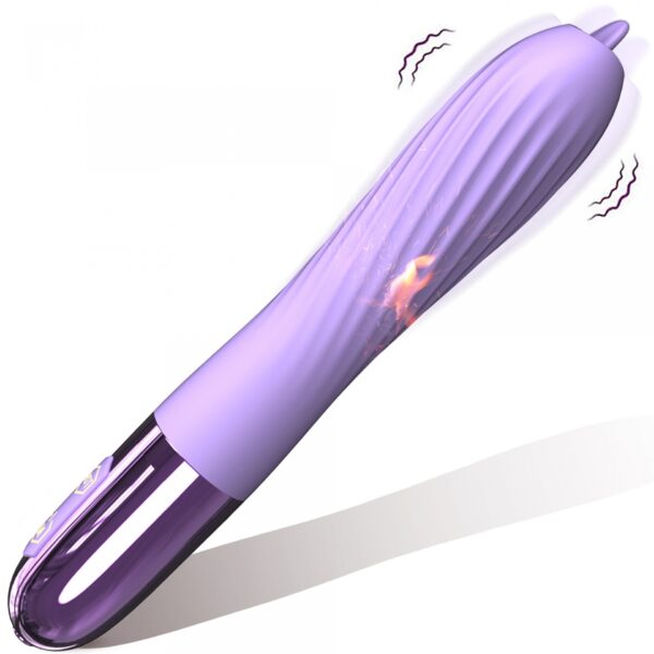 Wibrator Silicone Vibrator USB, 10 vibration modes, Heating