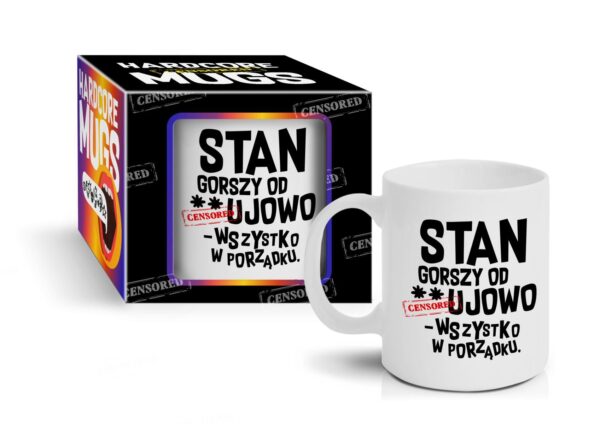 HARDCORE MUGS   kubek Boss 300ml   Stan 
gorszy od…ujowo