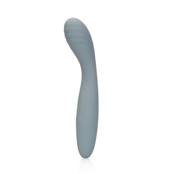 Ultra Soft Silicone G Spot Vibrator   Basalt Grey