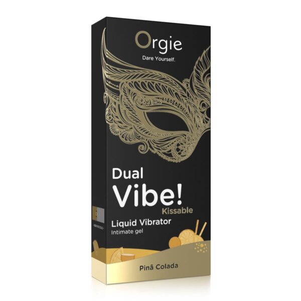 DUAL VIBE! PINA COLADA KISSABLE LIQUID VIBRATOR   15 ML