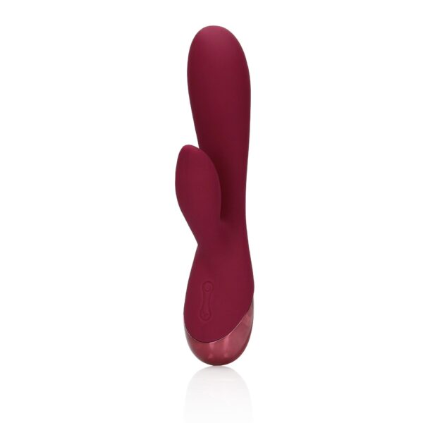 Smooth Silicone Rabbit Vibrator   Dark Cherry