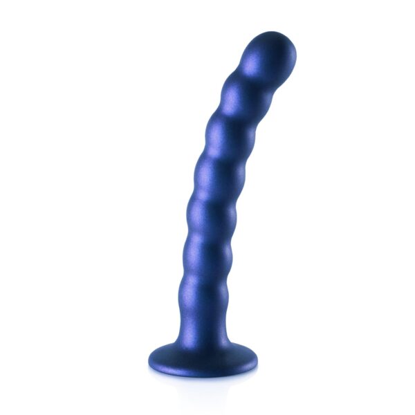 Beaded Silicone G Spot Dildo   6,5 / 16,5 cm