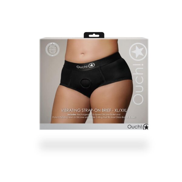 Vibrating Strap on Brief   XL/XXL