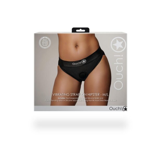 Vibrating Strap on Hipster   M/L