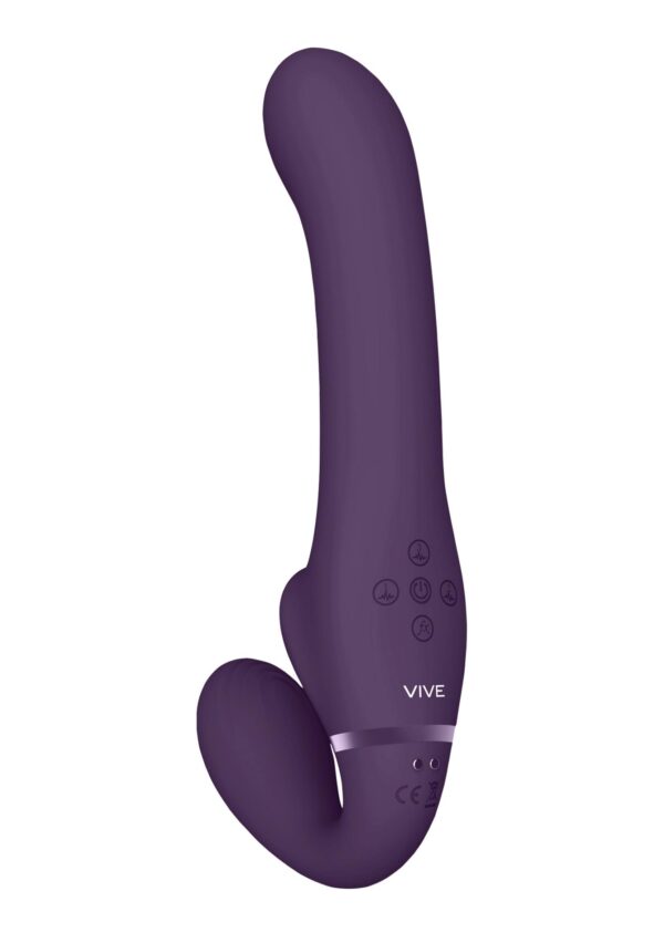 Ai   Dual Vibrating & Air Wave Tickler Strapless Strapon