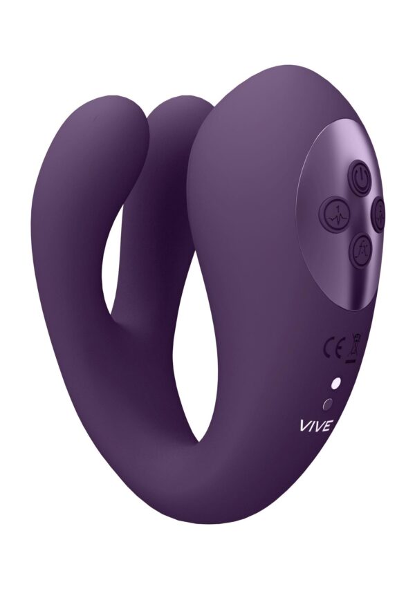 Yoko   Triple Action Vibrator Dual Prongs with Clitoral Pulse Wave