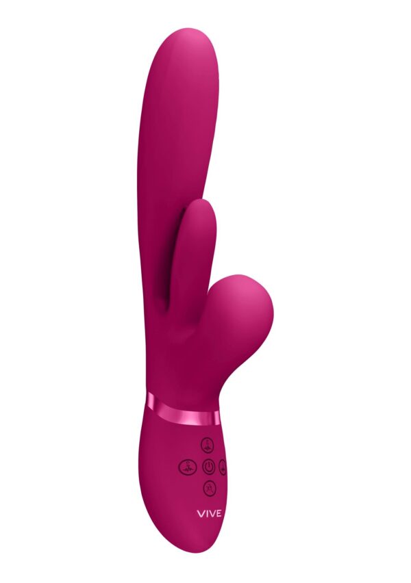 Kura   Thrusting G Spot Vibrator with Flapping Tongue and Pulse Wave Stimulator