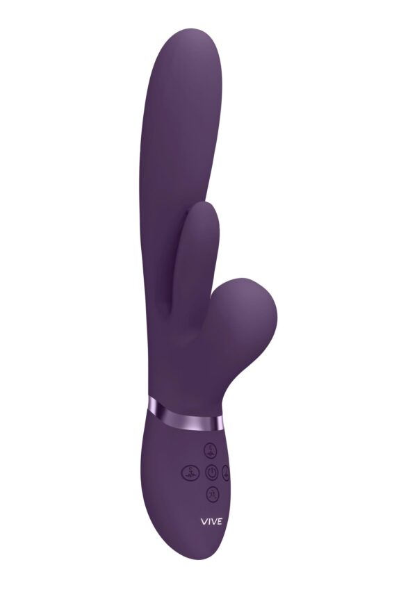 Kura   Thrusting G Spot Vibrator with Flapping Tongue and Pulse Wave Stimulator