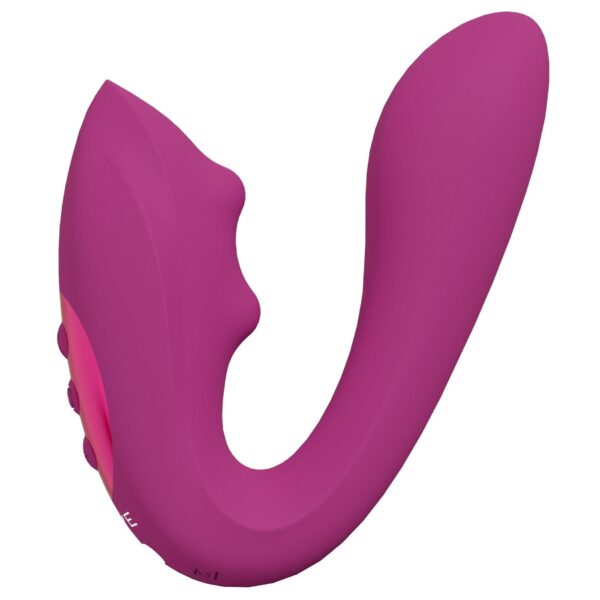 VIVE   Yuki   Rechargeable Dual Motor   G Spot Vibrator with Massaging Beads   Pink