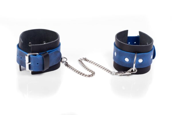 Kajdanki  Cuffs Crazy Horse Blue, Big