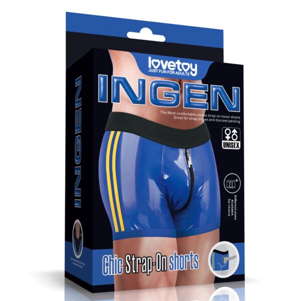 Chic Strap On shorts (36   39 inch waist) Blue