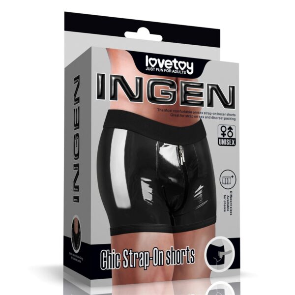 Chic Strap On shorts (32   35 inch waist) Black