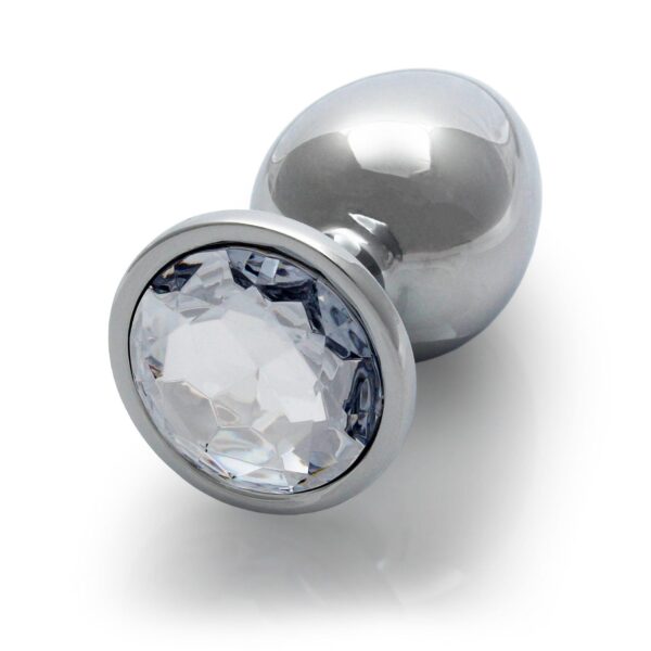 Round Gem Butt Plug   Medium