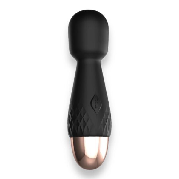 Power Escorts   Mini Wand De Luxe   Black   11,6 Cm / 4.5 Inch Silicone Wand Massager