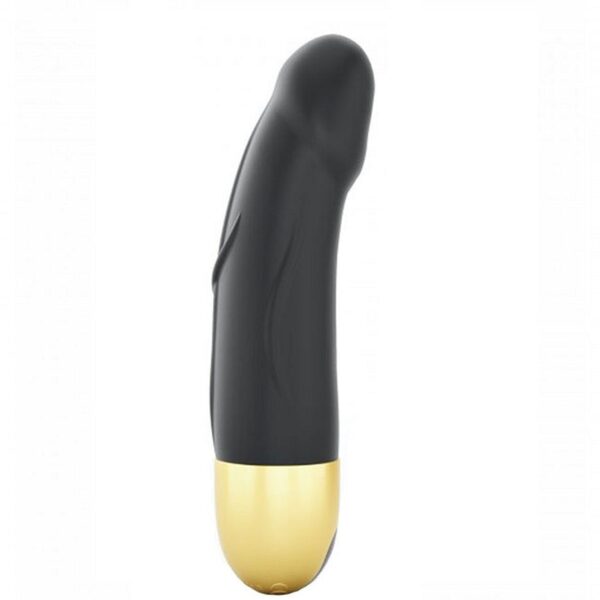 REAL VIBRATION S  BLACK & GOLD  2.0   RECHARGEABLE