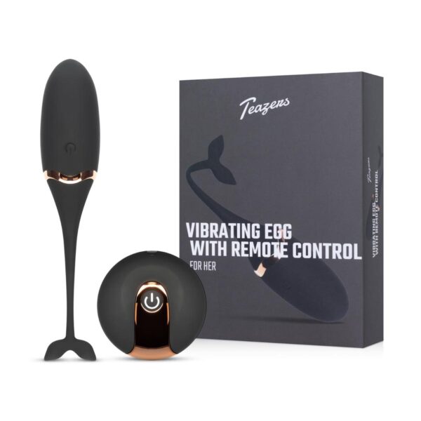 Luxurious Vibrating Egg w/ Remote Control   Black