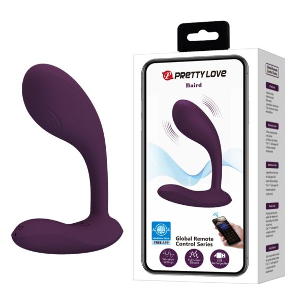 PRETTY LOVE   Baird Purple, 12 vibration functions Mobile APP Long distance Control