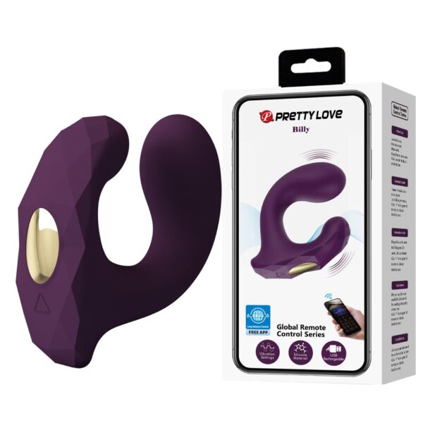 PRETTY LOVE   Billy Purple, 12 vibration functions Mobile APP remote control