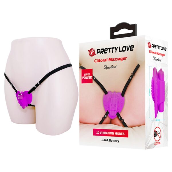 PRETTY LOVE   Clitoral Massager, Heartbeat, 10 vibration functions
