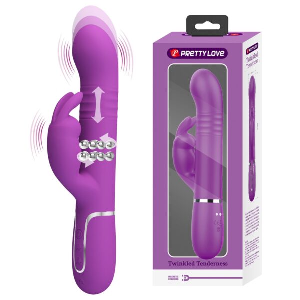 PRETTY LOVE   Coale Purple, 7 vibration functions 4 rotation functions 4 thrusting settings