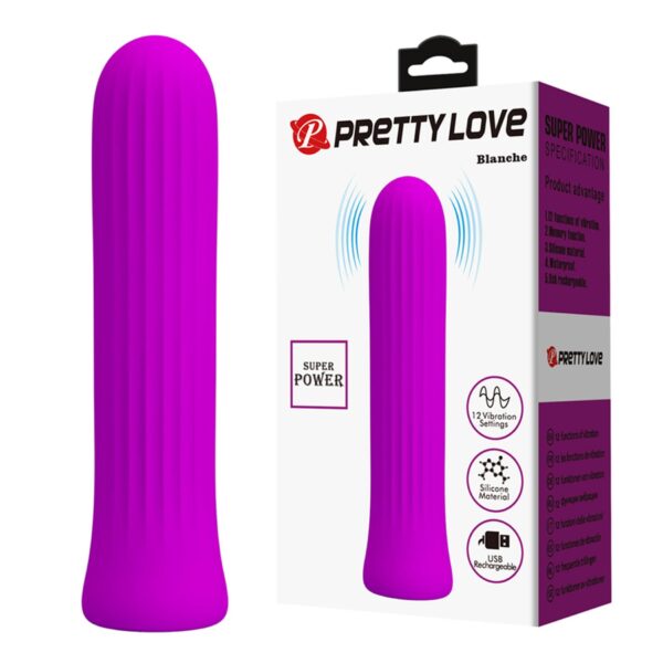 PRETTY LOVE   Blanche Purple, 12 vibration functions Memory function